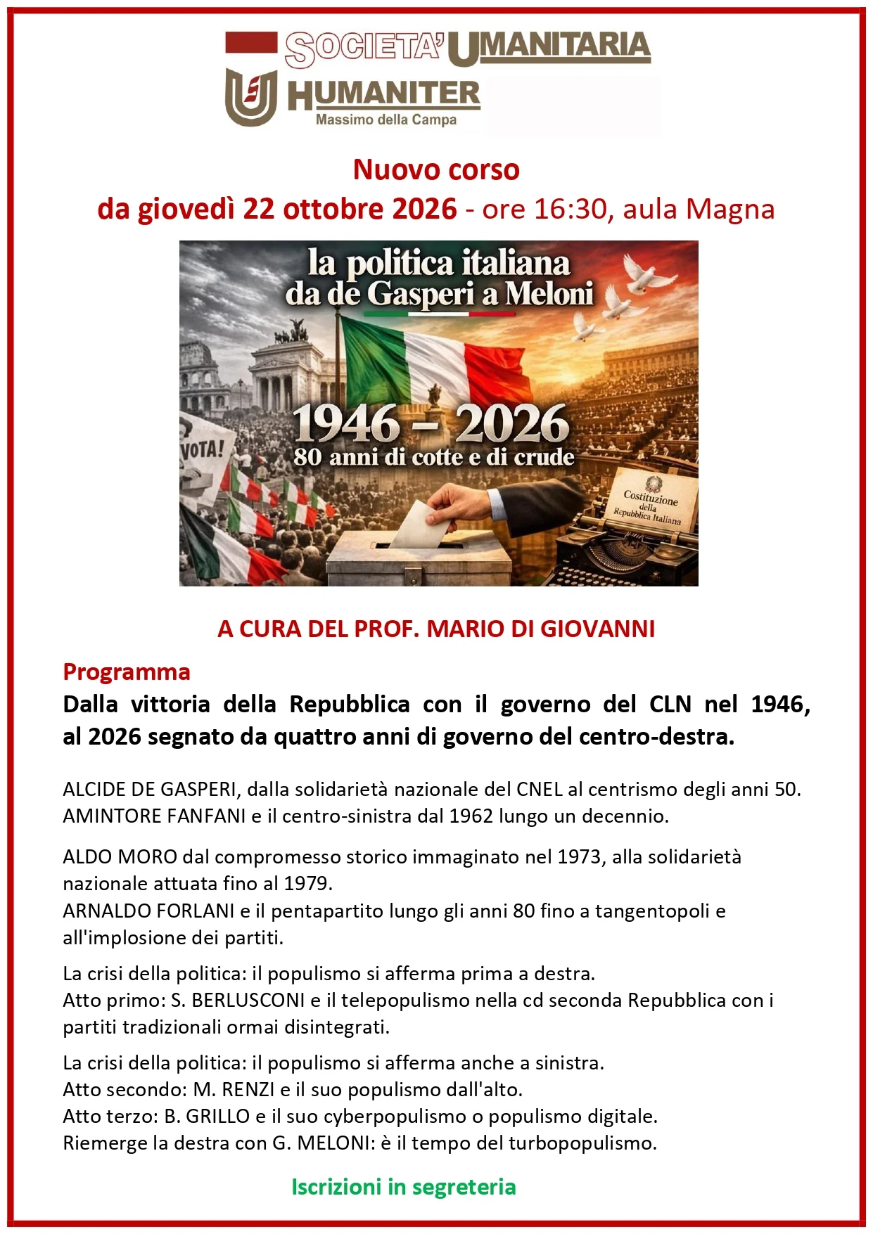 Lezione di presentazione Di Giovanni